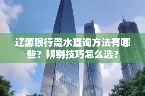 辽源银行流水查询方法有哪些？辨别技巧怎么选？